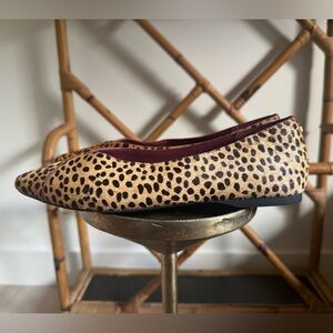 Birdies Goldfinch Calf Hair Flat Mary Janes